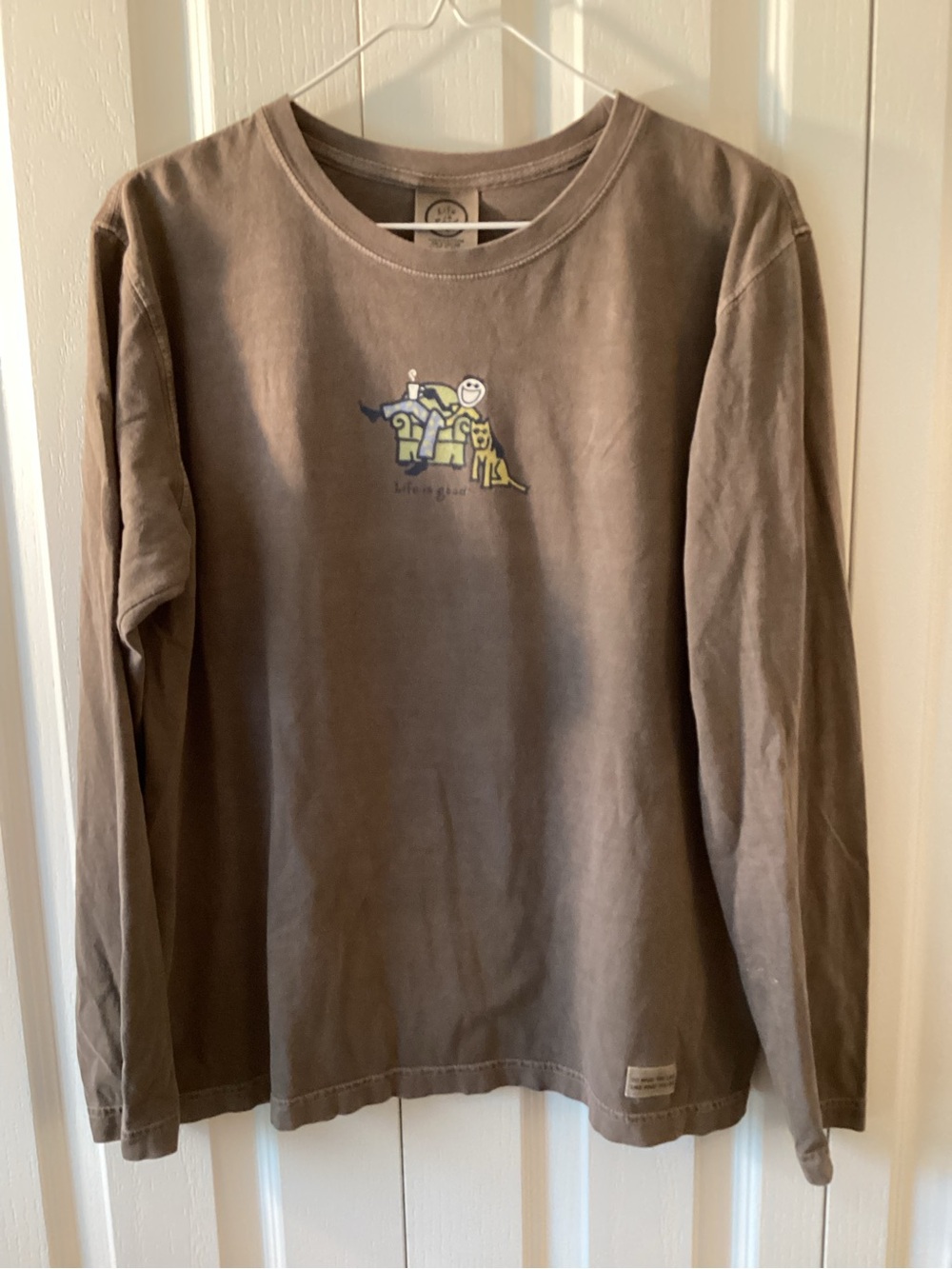 Life is Good Women’s  Jake And Rocket In  Lounger Long Sleeved Sz Med